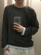 Basic Layered Long Sleeve T-Shirt(4c)
