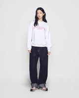 25FW WOMAN アーチシェイプドロゴナッピングスウェットシャツ