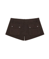 LOW CORDUROY SHORTS BROWN