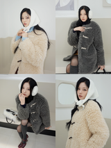 Toggle tteokbokki half-fur coat