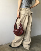 Tenka eyelet strap leather shoulder bag