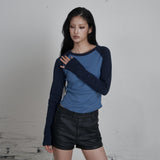 C RAGLAN LONG SLEEVE T-SHIRT_BLACK