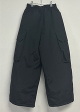 HOT HEAT 🔥 PADDING CARGO OVER UNISEX LONG PANTS🩶🖤2COLOR