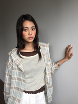 Node frill layered sleeveless top (4color)