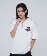 DEMON CAT T-SHIRT - [WHITE]