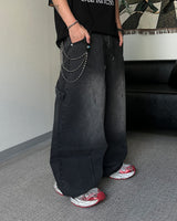 TC Patch Work Banding Denim Pants (3C)