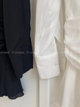 Shirt frill dress
