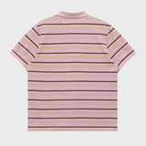 Stripe Logo Pique Half T-shirt