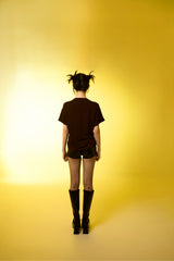 ロールアップピンタックTシャツ