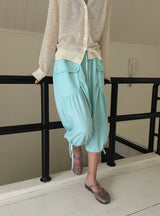 Capo Shirring Bermuda Pants