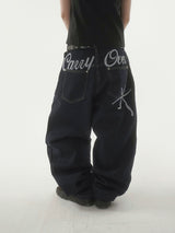 Felid handle denim pants -3C