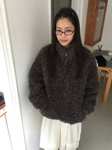 Boucle Half-Neck Zip-Up (2 Colors)