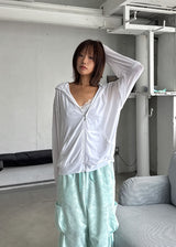 COOL LOOSE HOOD ZIP-UP