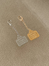 My address mini key ring