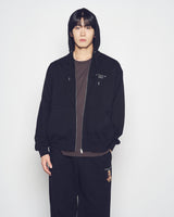 25FW AC BEAR BASIC LOGO HOODIE ZIP UP BLACK