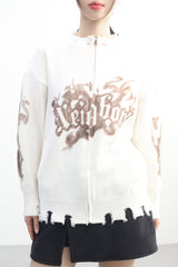 Karma Damage Zip-Up Cardigan