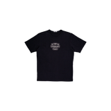 [UPDRAFT]APPLIQUE COTTON T-SHIRT BLACK