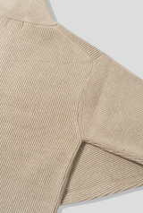 All Day High Neck Modal Semi-Zip-Up Knit