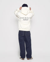25FW ベーシックロゴナッピングフーディー クリーム