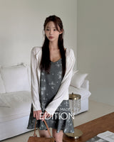 MADE. Silky Pleated Cardigan