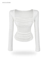 Roselyn Square Shirring Top (4color)