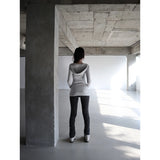 【MADE】contour hoodie t, white melange