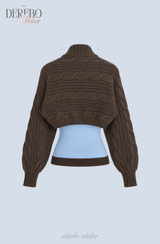 Blue Choco bolero cardigan top two-piece