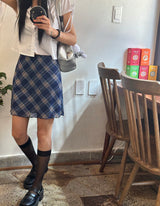 sleeve ribbon line short-sleeved shirt