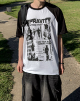 パンク ラグラン 半袖Tシャツ