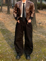 Molinero Line Leather Jacket