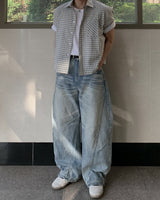 Forma Crop Check Short Sleeve Shirt