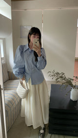 [SALE] ソラバックポイントショルダーパフブラウス