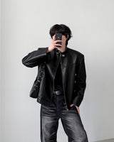 Edwin Belt Leather Jacket