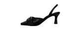 EYELET BUCKLE SLINGBACK