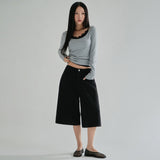 [Rintoa] Boat Neck Long-Sleeve T-Shirt - 8 Colors