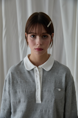 STRIPE ELBOW PATCH POLO 