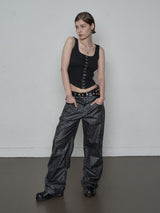 PYTHON LACE PANTS