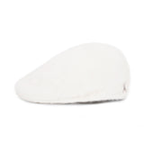 VA Stud Angora Hunting Cap / Ivory