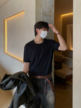 マーディー Uネック 半袖 Tシャツ 4C