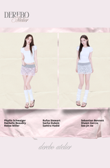 lace plum banding pants skirt
