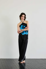  FLUTTER HALTERNECK / BLUE