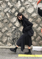 ハイネッククロップフーディージップアップ