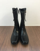 Square toe buckle boots  (3color)