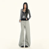 American Lettering Wide-Leg Sweatpants