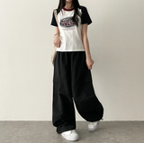 Roa Baslock Nylon Cargo Wide Pants