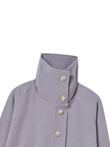 BUTTON UP CARDIGAN PURPLE