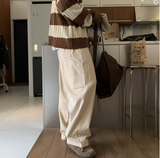 And double corduroy Carpenter Bendable Wide Pants