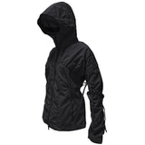 BIKER SHIRRING JACKET. CHARCOAL