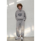 HUKE Logo Navy Half zip-up MTM