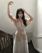 frit veil 20% chiffon shirt / blouse